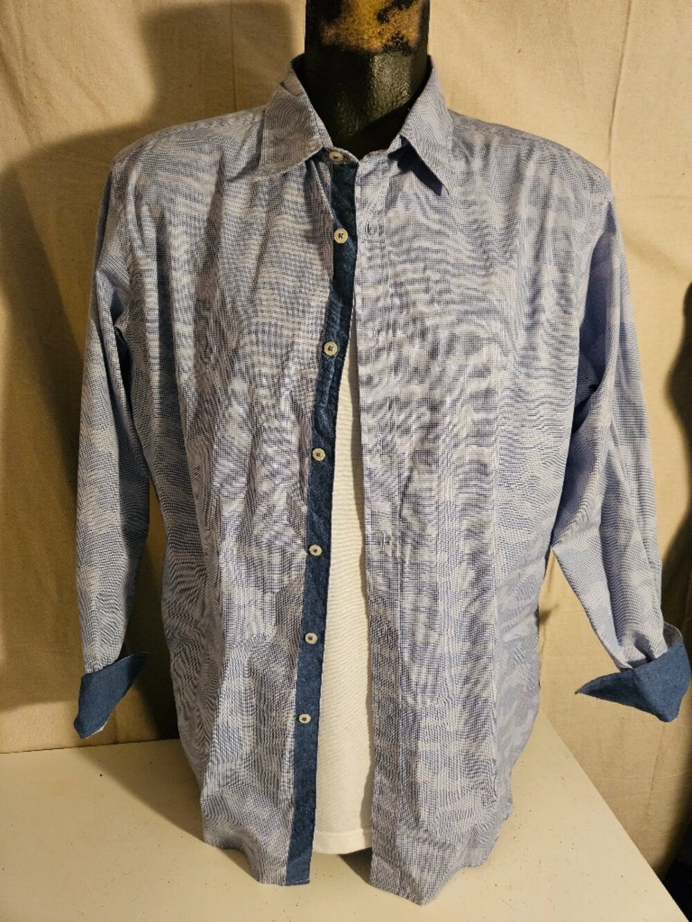 Cool Abstract Camo Design Men's Shirt from Daniel Cremieux Size XL NEW with tag